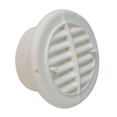 Backseat Round Heating & AC Register; White - Carded BA358251